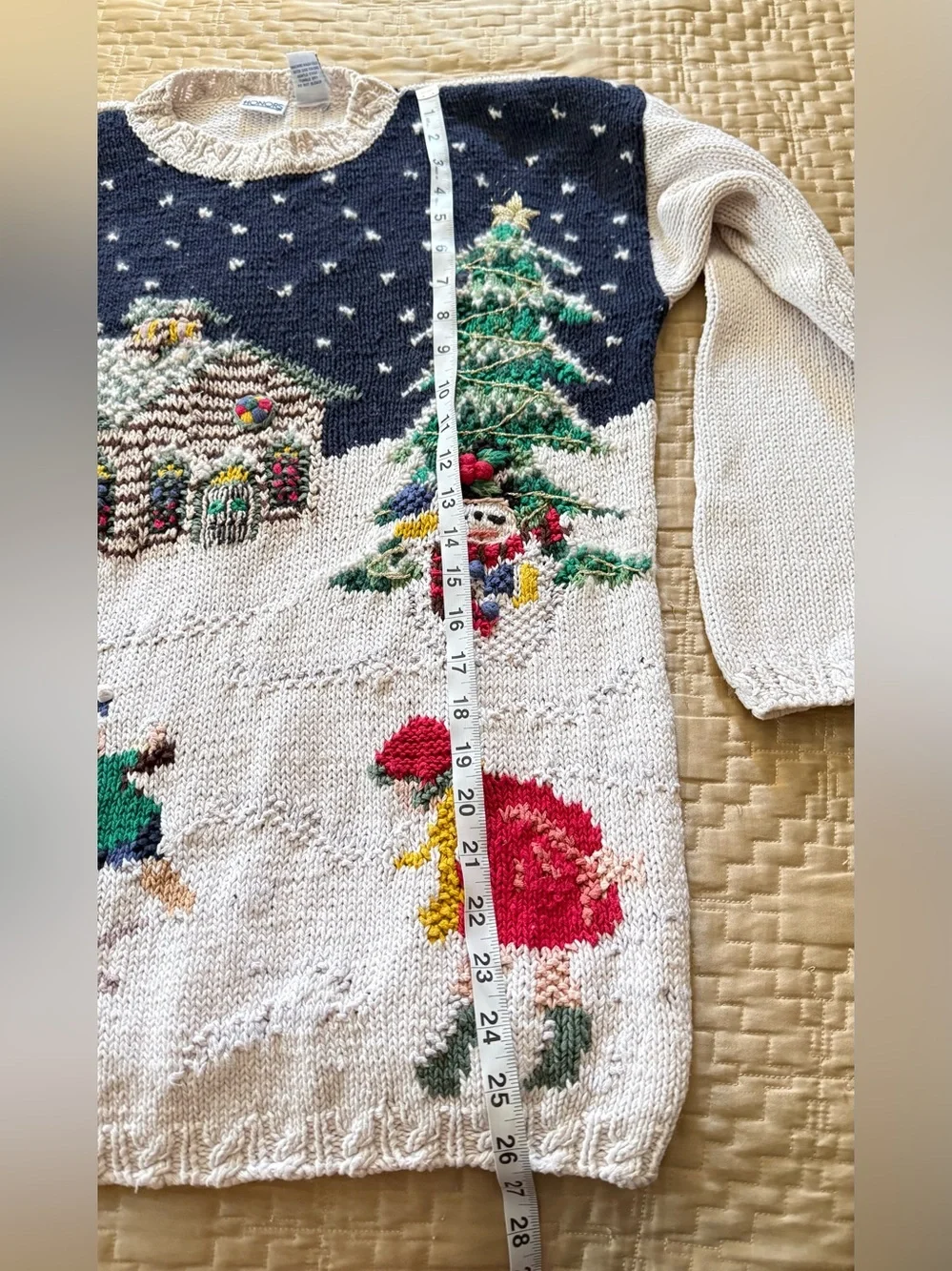 Honors Vintage Holiday/Christmas Cotton blend Sweater Size Small